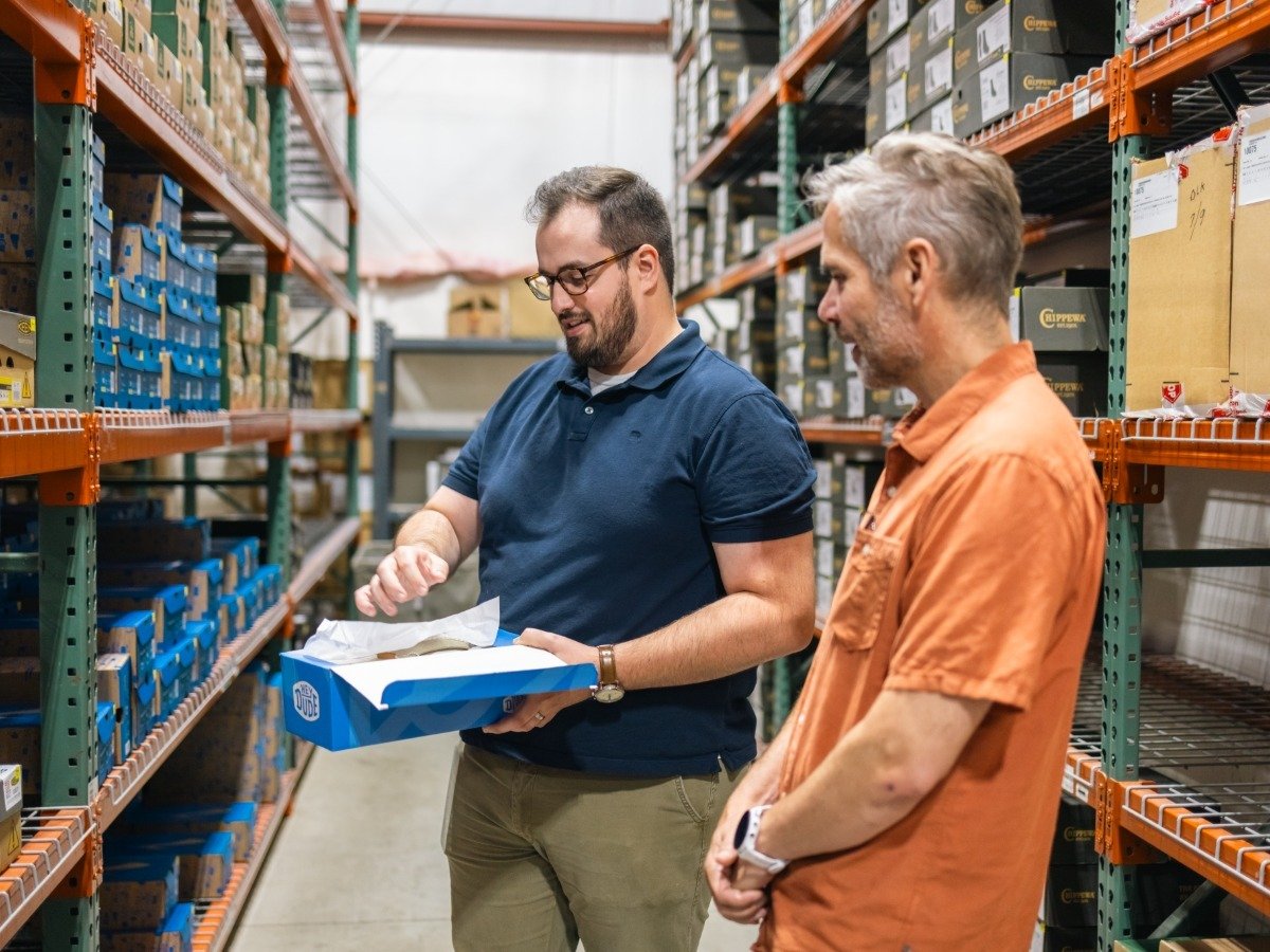 Warehouse using an inventory management system