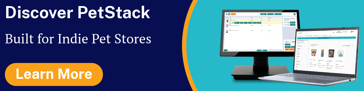 PetStack pet store pos system for indie pet stores