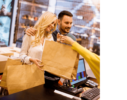 FieldStack couple shopping