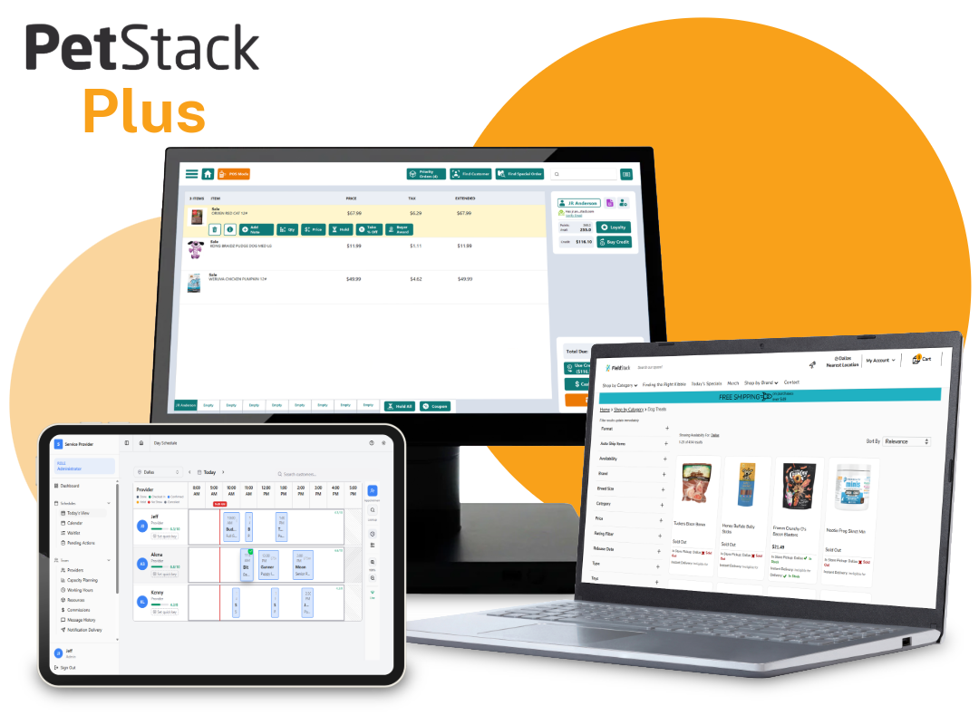 PetStack Plus interface