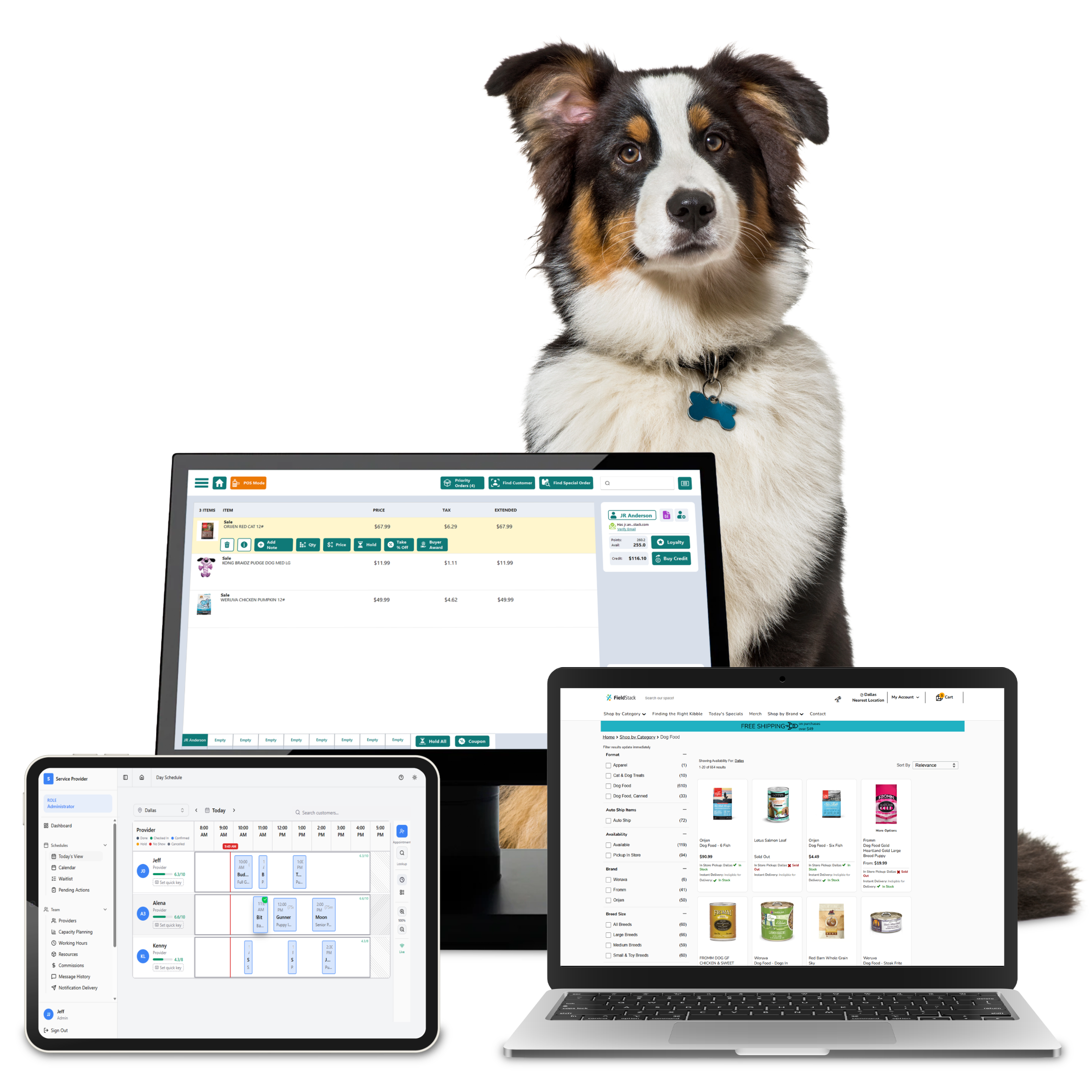 PetStack POS and retail management tools