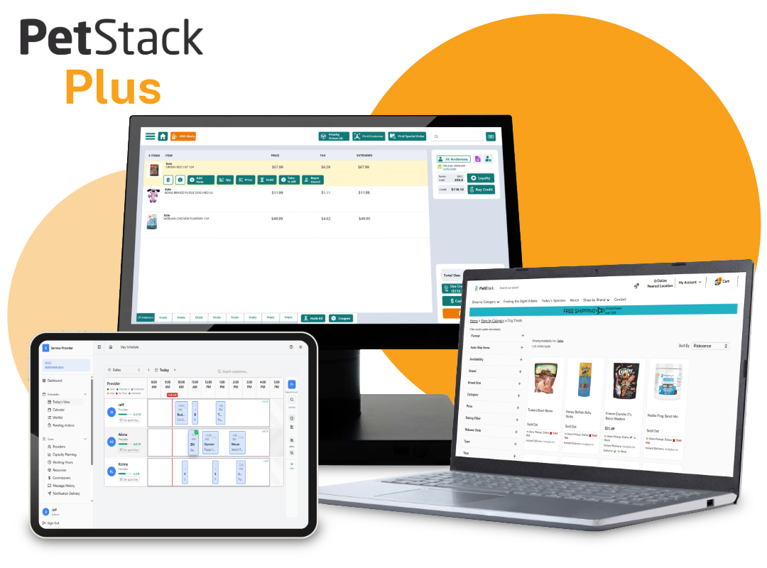 PetStack Plus interface