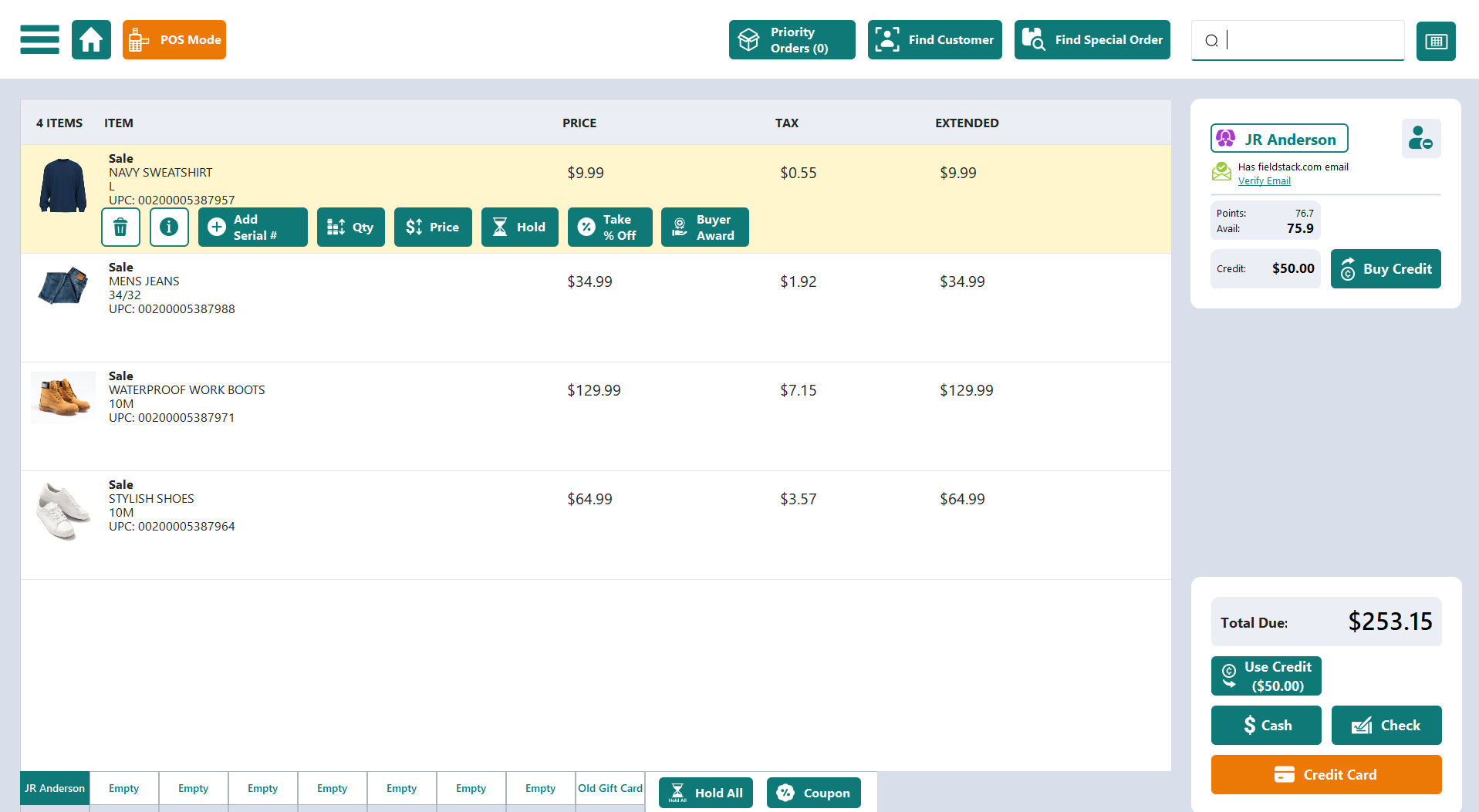 FieldStack point-of-sale