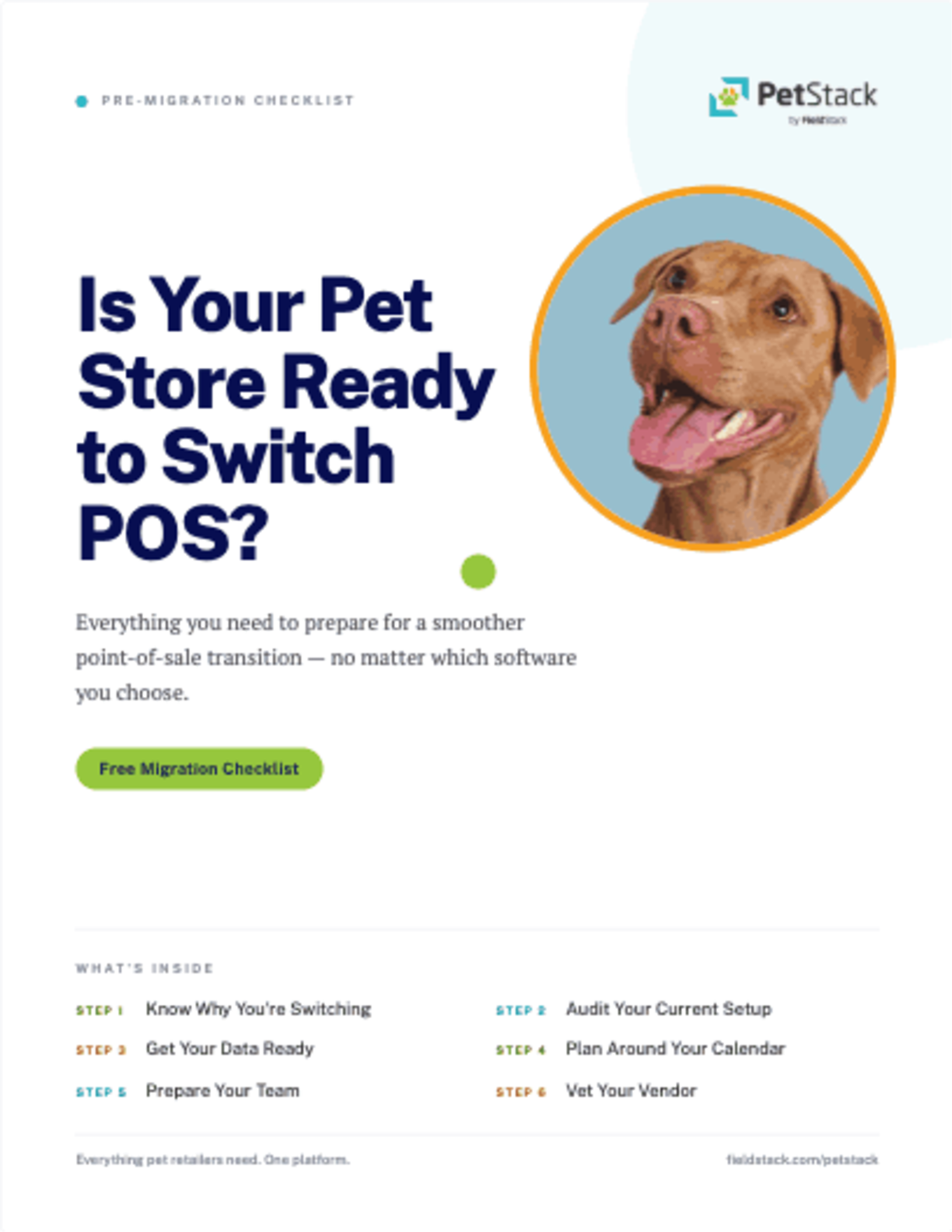 Pet Store POS Migration Checklist cover